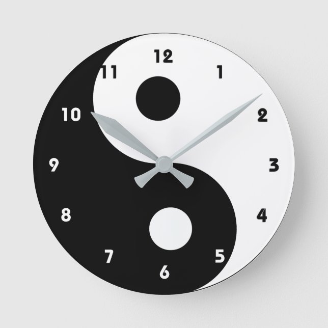 Horloge Ronde Yin Yang Trendy (Recto)