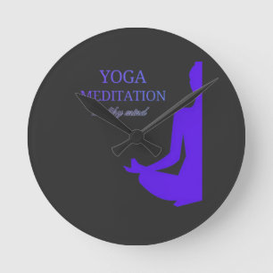 Horloge Ronde Yoga et méditation pour un esprit sain