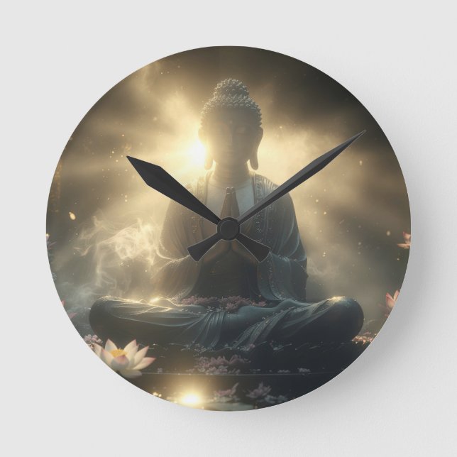 HORLOGE RONDE YOGA - MEDITATION - CARPE DIEM (Recto)