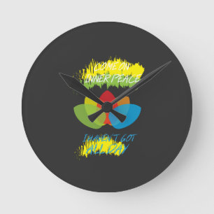 Horloge Ronde Yoga - venu sur la paix intérieure