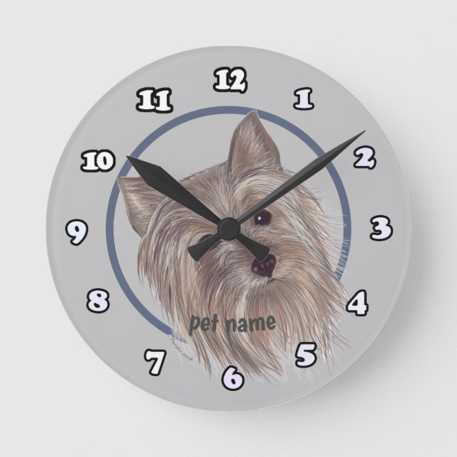 Horloge Ronde Yorkie (Recto)