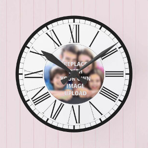 Horloge Ronde Your Own Photographe d'un personnalised