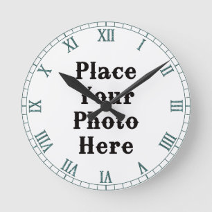 Horloge Ronde Your Photo Here Wall Clock