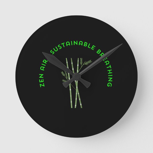 Horloge Ronde Zen Air: Sustainable Breathing (Recto)