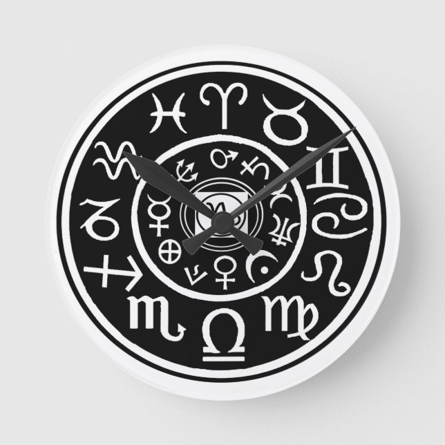 Horloge Ronde Zodiac - Capricorne Constellation (Recto)