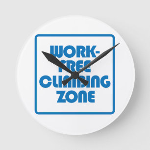 Horloge Ronde Zone Escalade sans travail