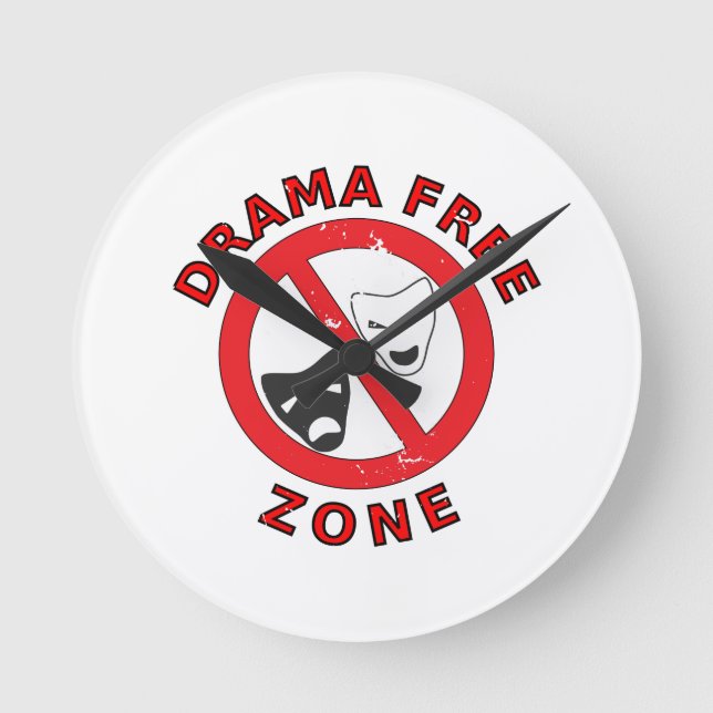 Horloge Ronde Zone sans drame (Recto)