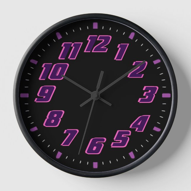Horloge rose et violet (Recto)