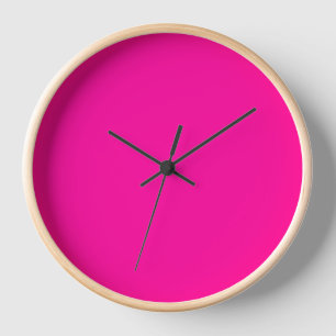Horloge Rose Néon Uni