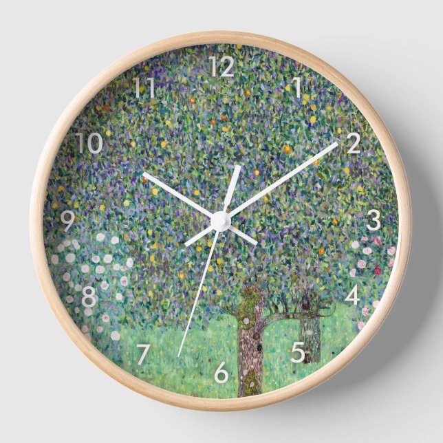 Horloge Rosiers Sous Les Arbres, Gustav Klimt (Recto)