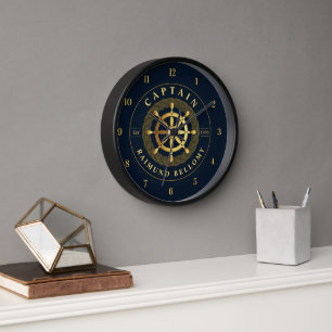 Horloge Roue de navire en or