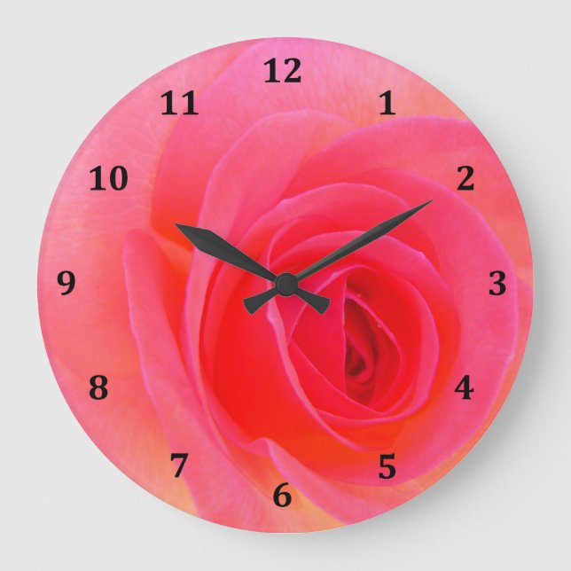Horloge rouge et rose (Recto)
