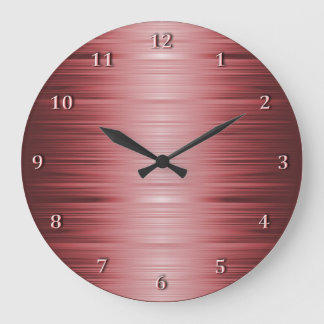 Horloge rouge rubis bordeaux ombragée