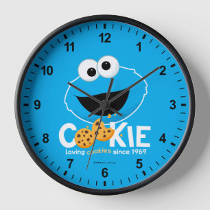 Horloge Rue Sésame   Cookie Monster Lookies