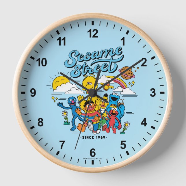 Horloge Rue Sésame | Depuis 1969 (Recto)