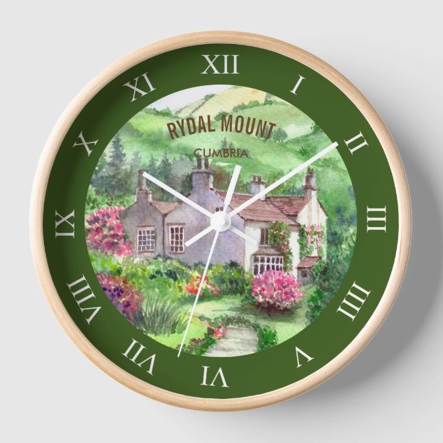 Horloge Rydal Mount, Maison de William Wordsworth (Recto)