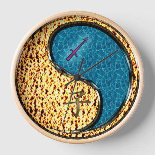 Horloge Sagittaire & Rat d'eau