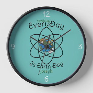 Horloge sauver notre planète, chaque jour est jour des ter