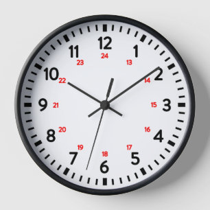 Horloge scolaire 24 Heures