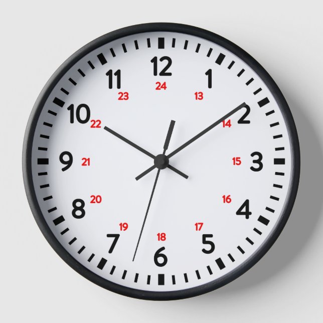Horloge scolaire 24 Heures (Recto)