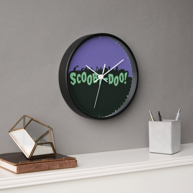 Horloge Scooby-Doo ! Logo Monster Silhouette (Bureau)