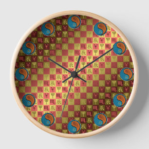 Horloge Scorpion & Dragon de Bois