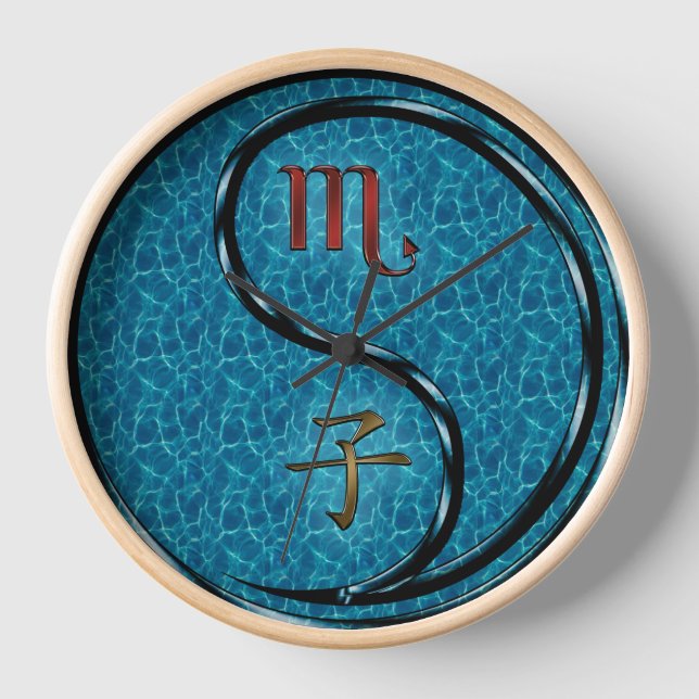 Horloge Scorpion & Rat d'eau (Recto)