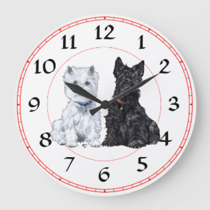 Horloge Scottie & Westie