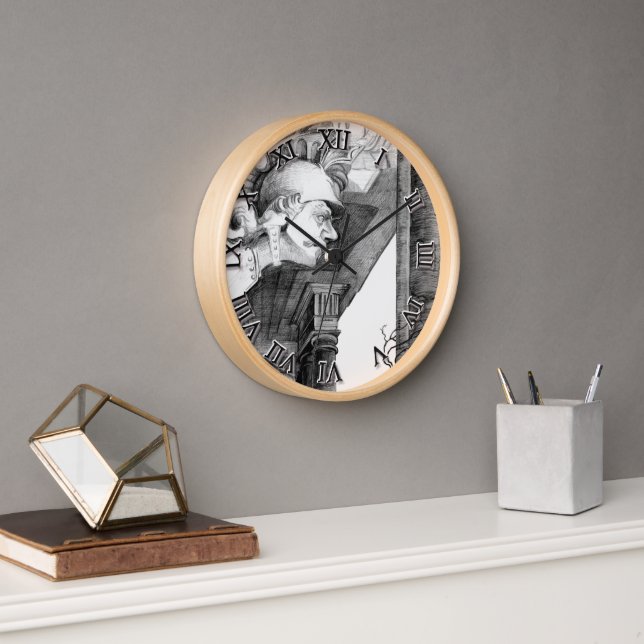 Horloge Sculpture du château Crayon Art (Bureau)
