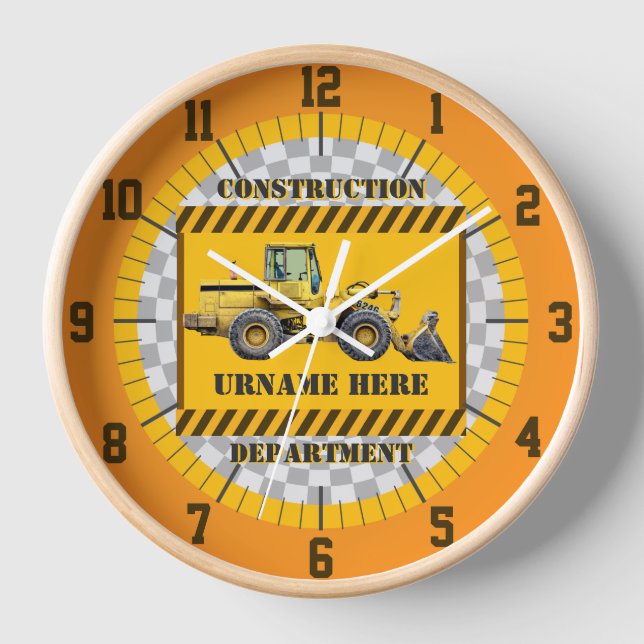 Horloge Service de la construction personnalisée (Recto)