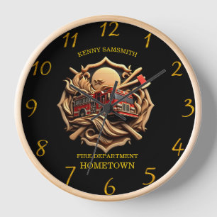 Horloge Service D'Incendie De La Bravoure Et De La Dédicat