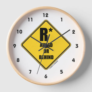 Horloge Signal D'Avertissement R-Star À L'Avant Ou Derrièr