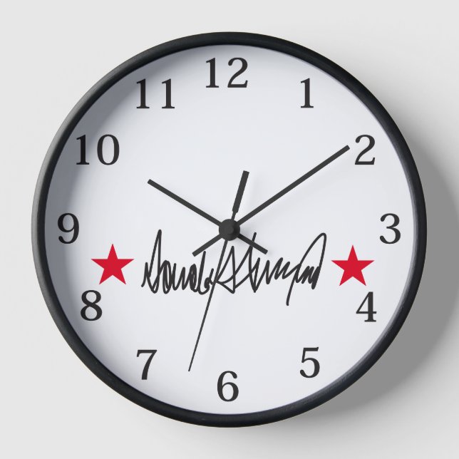Horloge Signature Trump  (Recto)