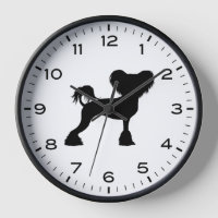 Silhouette de chien de Crestie chinois