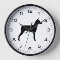 Silhouette de race de chien allemande Pinscher