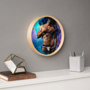 Horloge SlipperyJoe's sous-vêtements masculins musclés ren