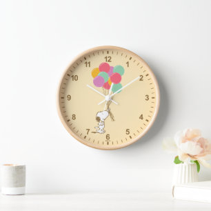 Horloge Snoopy et ballons