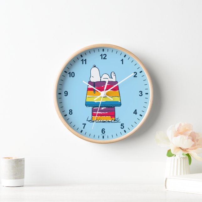 Horloge Snoopy | Rainbow Dog House (Maison)