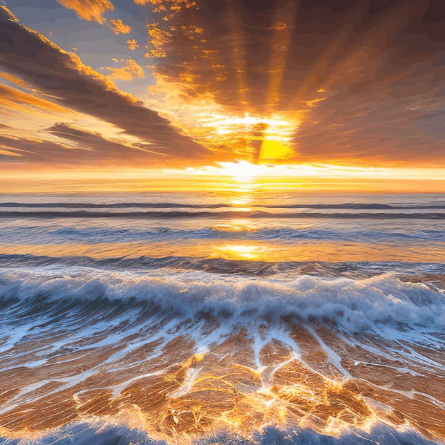 Horloge solaire de l'océan d'or (Créateur téléchargé)