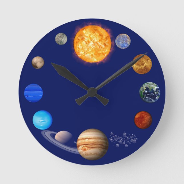 Horloge spatiale du système solaire (Recto)