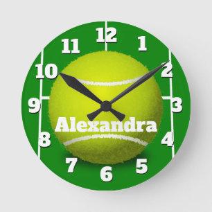 Horloge sportive de balle de tennis