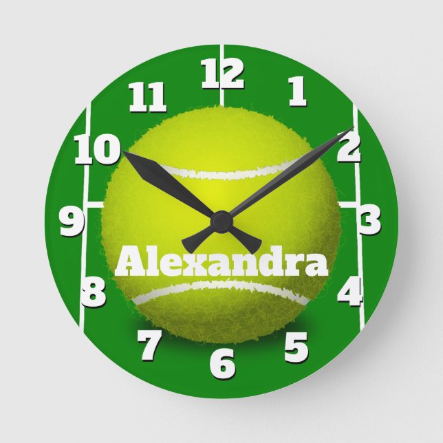 Horloge sportive de balle de tennis (Recto)
