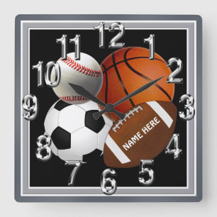 Horloge sportive personnalisée, votre nom et vos c