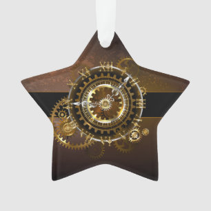 Horloge Steampunk avec des engrenages anciens