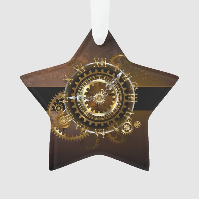 Horloge Steampunk avec des engrenages anciens (devant)