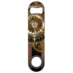 Horloge Steampunk avec des engrenages anciens