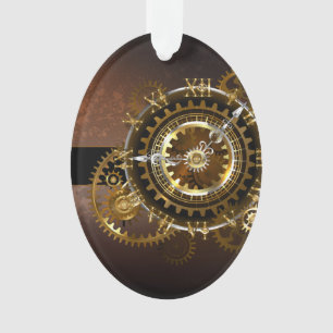 Horloge Steampunk avec des engrenages anciens