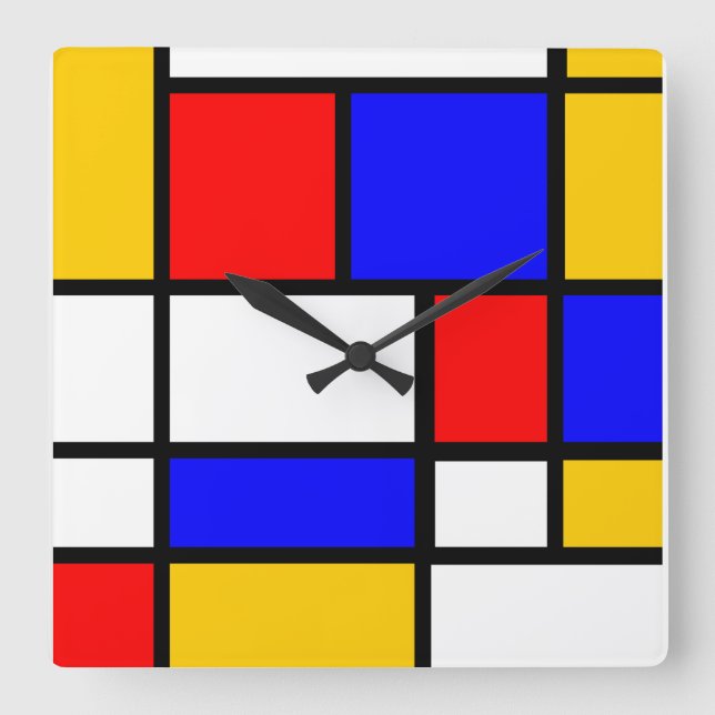 Horloge style Mondrian (Recto)
