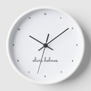 Horloge Stylish monogram   Minimaliste moderne