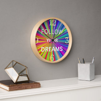 Horloge Suivez Vos Rêves